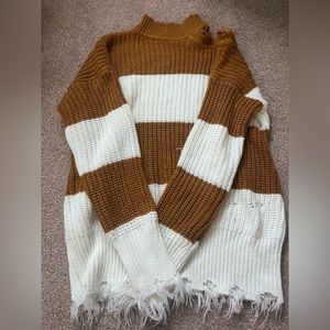 Off the shoulder autumn sweater